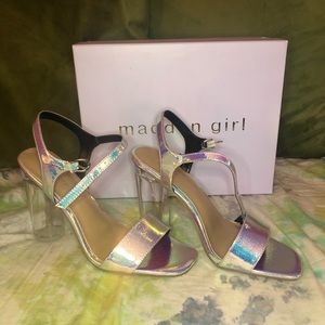 Madden Girl Iridescent Chunky Heels